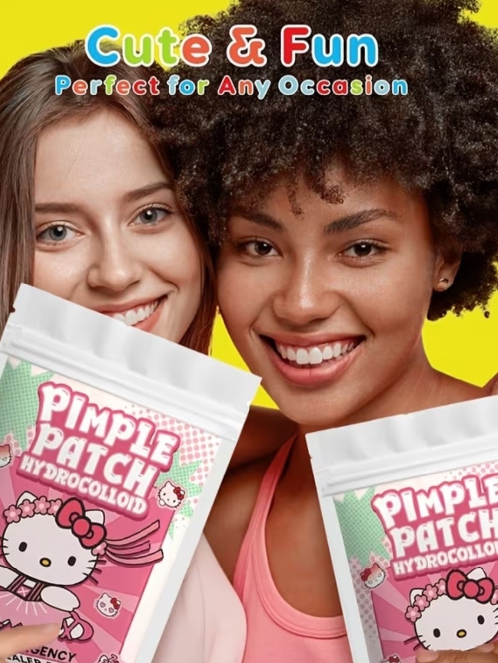 Hello Kitty Hydrocolloid Acne Patches - Pink